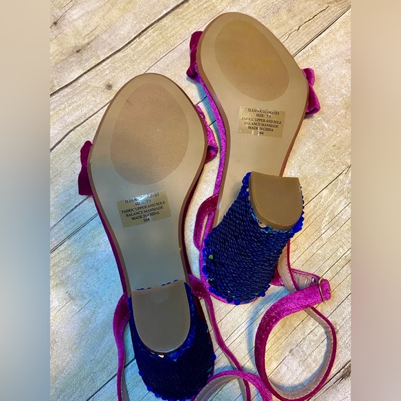Betsey Johnson Iliana Size 7.5 Magenta Heels - Picture 7 of 9